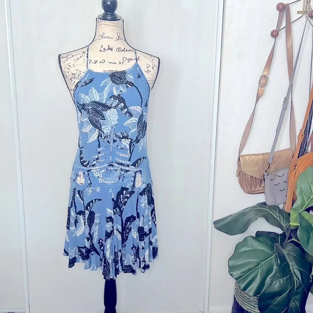 Free People Firefly Halter Slip Dress size Medium